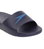 Men's Single Colour Slides - True Navy & Blue Flame