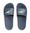 Men's Single Colour Slides - USA Charcoal & Atomic Lime