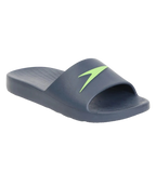 Men's Single Colour Slides - USA Charcoal & Atomic Lime