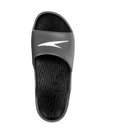 Men's Single Colour Slides - Black & Oxid Grey_3