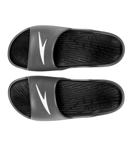 Men's Single Colour Slides - Black & Oxid Grey_4