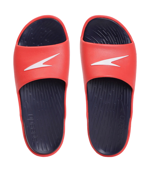 Men's Dual Colour Slides - True Navy & Fed Red