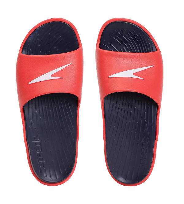 Men's Dual Colour Slides - True Navy & Fed Red