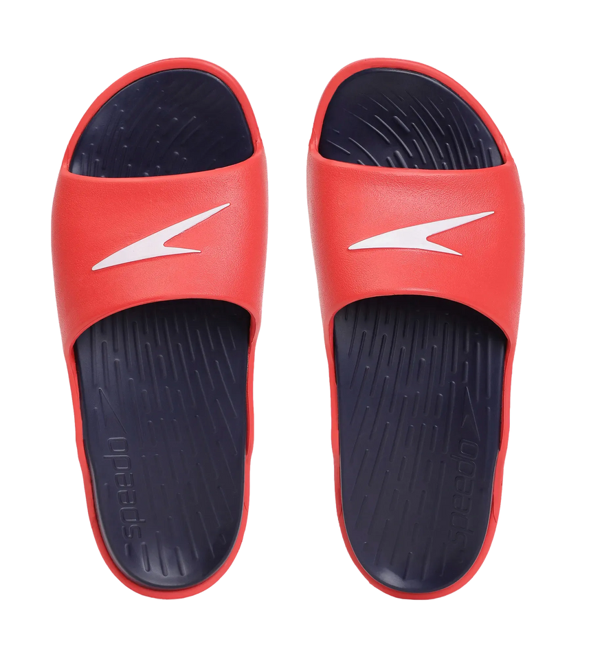 Men's Dual Colour Slides - True Navy & Fed Red