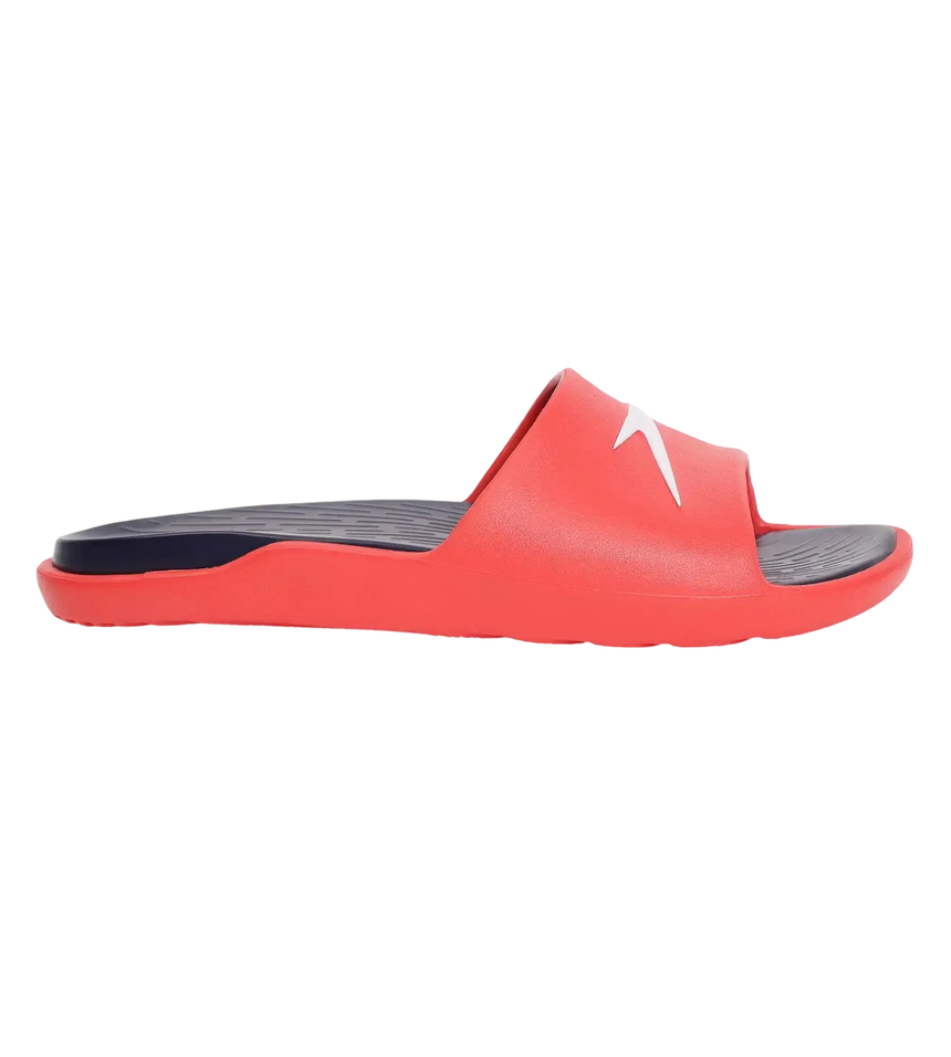 Men's Dual Colour Slides - True Navy & Fed Red