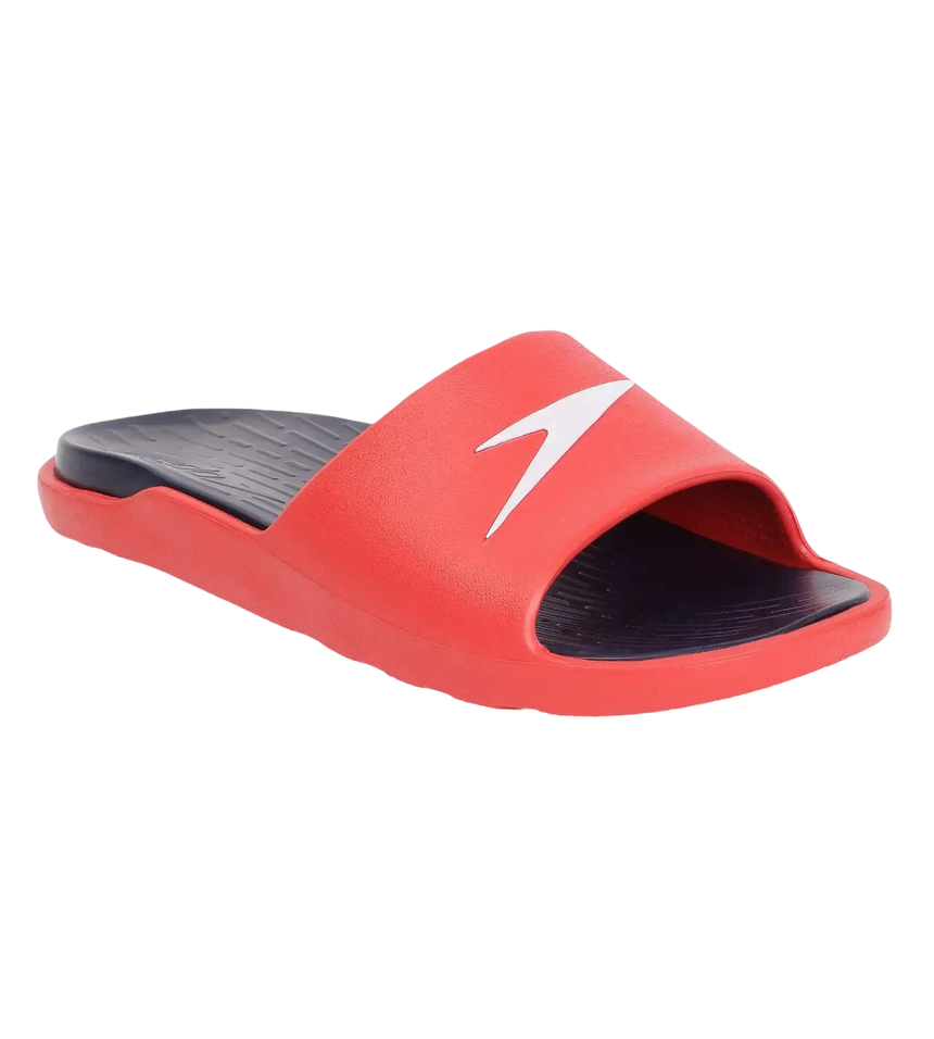 Men's Dual Colour Slides - True Navy & Fed Red