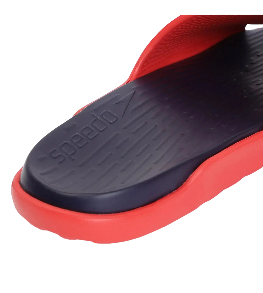 Men's Dual Colour Slides - True Navy & Fed Red