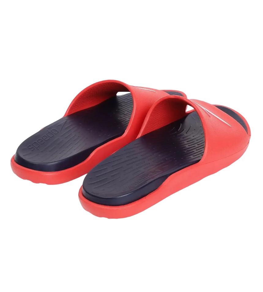 Men's Dual Colour Slides - True Navy & Fed Red