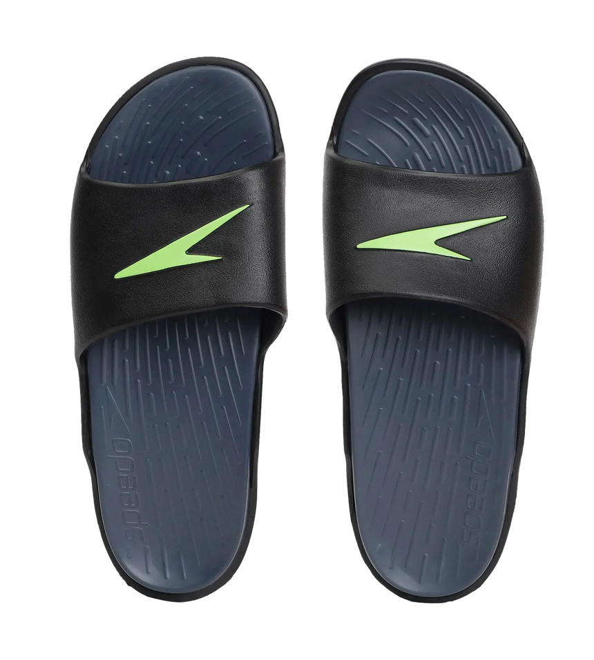 Men's Dual Colour Slides - USA Charcoal & Black