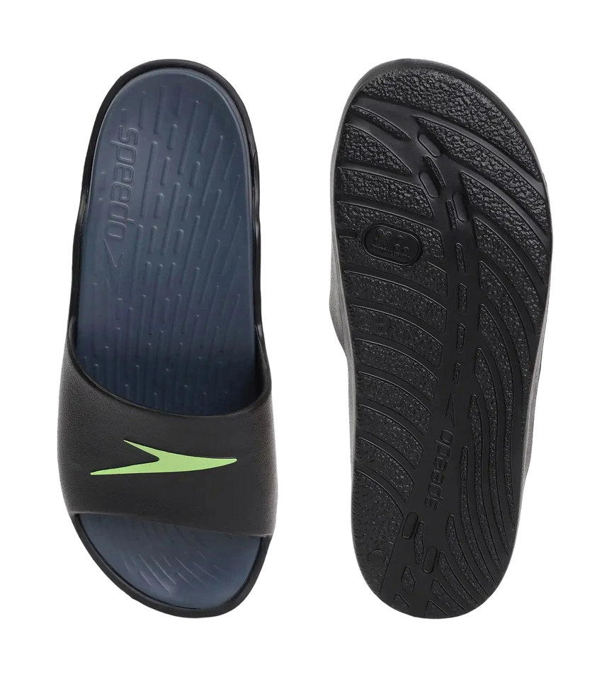 Men's Dual Colour Slides - USA Charcoal & Black