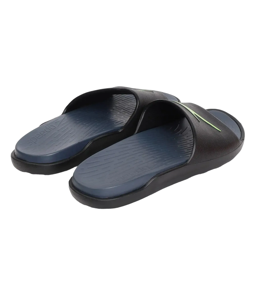 Men's Dual Colour Slides - USA Charcoal & Black