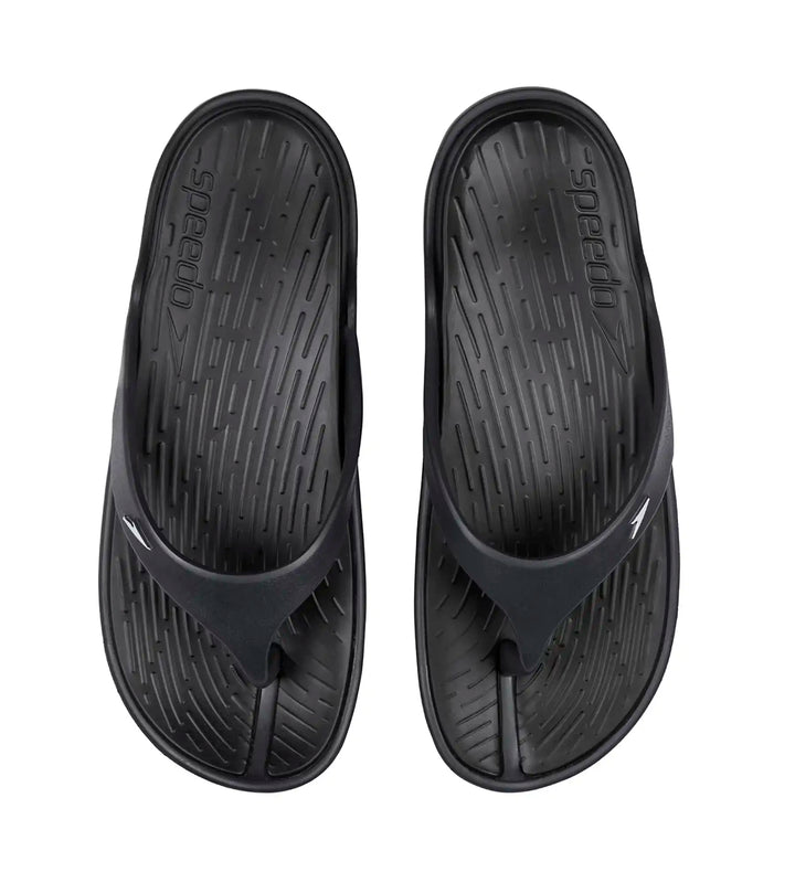 Men's Dual Colour Flip Flops -  Black & Oxid Grey_2