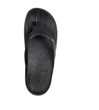Men's Dual Colour Flip Flops -  Black & Oxid Grey_3