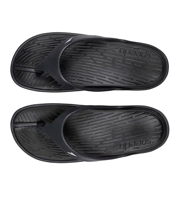 Men's Dual Colour Flip Flops -  Black & Oxid Grey_4