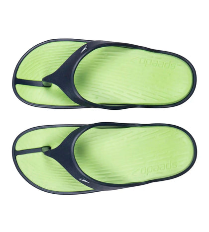 Men's Dual Colour Flip Flops -  Bright Zest & Navy_4