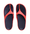 Men's Dual Colour Flip Flops - True Navy & Fed Red