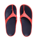 Men's Dual Colour Flip Flops - True Navy & Fed Red