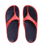 Men's Dual Colour Flip Flops - True Navy & Fed Red