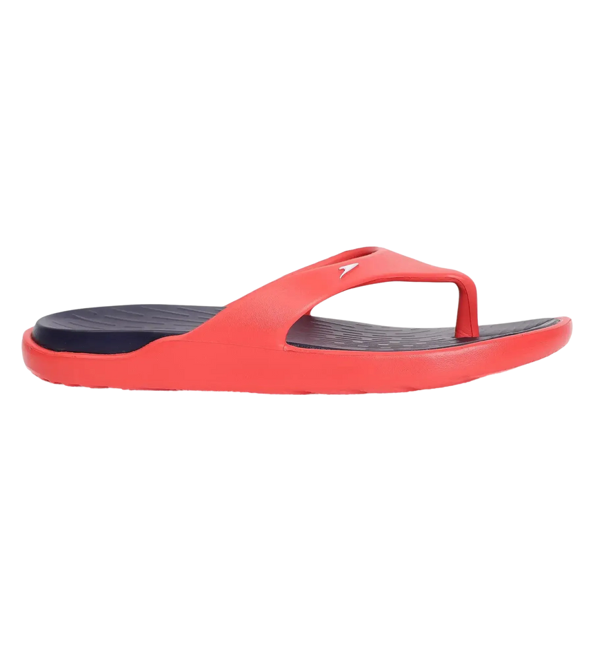 Men's Dual Colour Flip Flops - True Navy & Fed Red