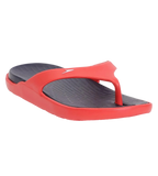 Men's Dual Colour Flip Flops - True Navy & Fed Red