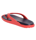 Men's Dual Colour Flip Flops - True Navy & Fed Red