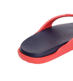Men's Dual Colour Flip Flops - True Navy & Fed Red