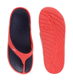 Men's Dual Colour Flip Flops - True Navy & Fed Red