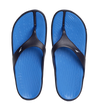 Men's Dual Colour Flip Flops - Blue Flame & True Navy