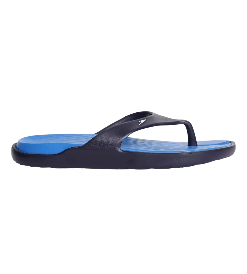 Men's Dual Colour Flip Flops - Blue Flame & True Navy