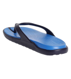 Men's Dual Colour Flip Flops - Blue Flame & True Navy