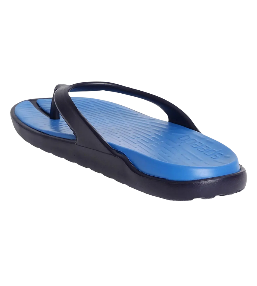 Men's Dual Colour Flip Flops - Blue Flame & True Navy