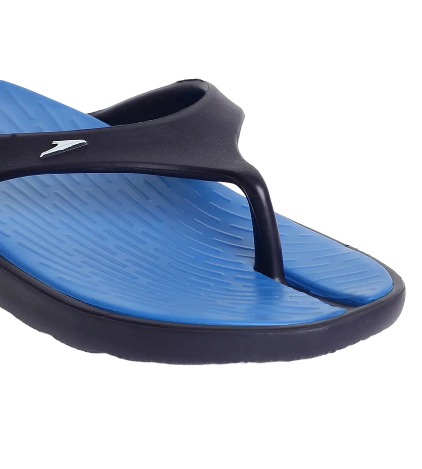 Men's Dual Colour Flip Flops - Blue Flame & True Navy