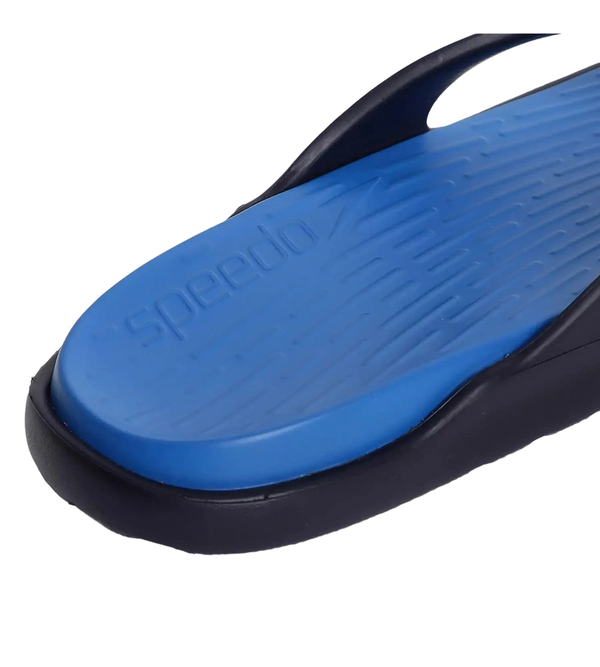 Men's Dual Colour Flip Flops - Blue Flame & True Navy