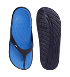 Men's Dual Colour Flip Flops - Blue Flame & True Navy