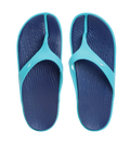 Men's Dual Colour Flip Flops - Ammonite & Aquarium