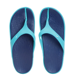 Men's Dual Colour Flip Flops - Ammonite & Aquarium