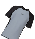 Boy's Enduraflex Short Sleeve Suntop - Coin Grey & Black