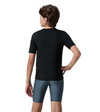 Boy's Enduraflex Short Sleeve Suntop - Coin Grey & Black