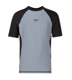 Boy's Enduraflex Short Sleeve Suntop - Coin Grey & Black