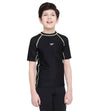 Boy's Endurance 10 Short Sleeve Suntop - Black & Spritz