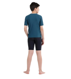 Boy's Endurance 10 Short Sleeve Suntop - Fed Red & Dark Teal