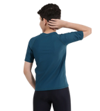 Boy's Endurance 10 Short Sleeve Suntop - Fed Red & Dark Teal