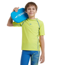 Boy's Enduraflex Short Sleeve Suntop - Lemon Drizzle & Turkish Sea
