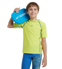 Boy's Enduraflex Short Sleeve Suntop - Lemon Drizzle & Turkish Sea