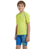 Boy's Enduraflex Short Sleeve Suntop - Lemon Drizzle & Turkish Sea