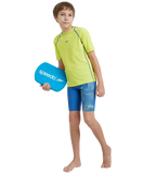Boy's Enduraflex Short Sleeve Suntop - Lemon Drizzle & Turkish Sea
