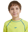 Boy's Enduraflex Short Sleeve Suntop - Lemon Drizzle & Turkish Sea