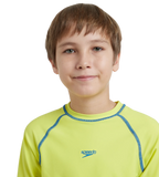 Boy's Enduraflex Short Sleeve Suntop - Lemon Drizzle & Turkish Sea
