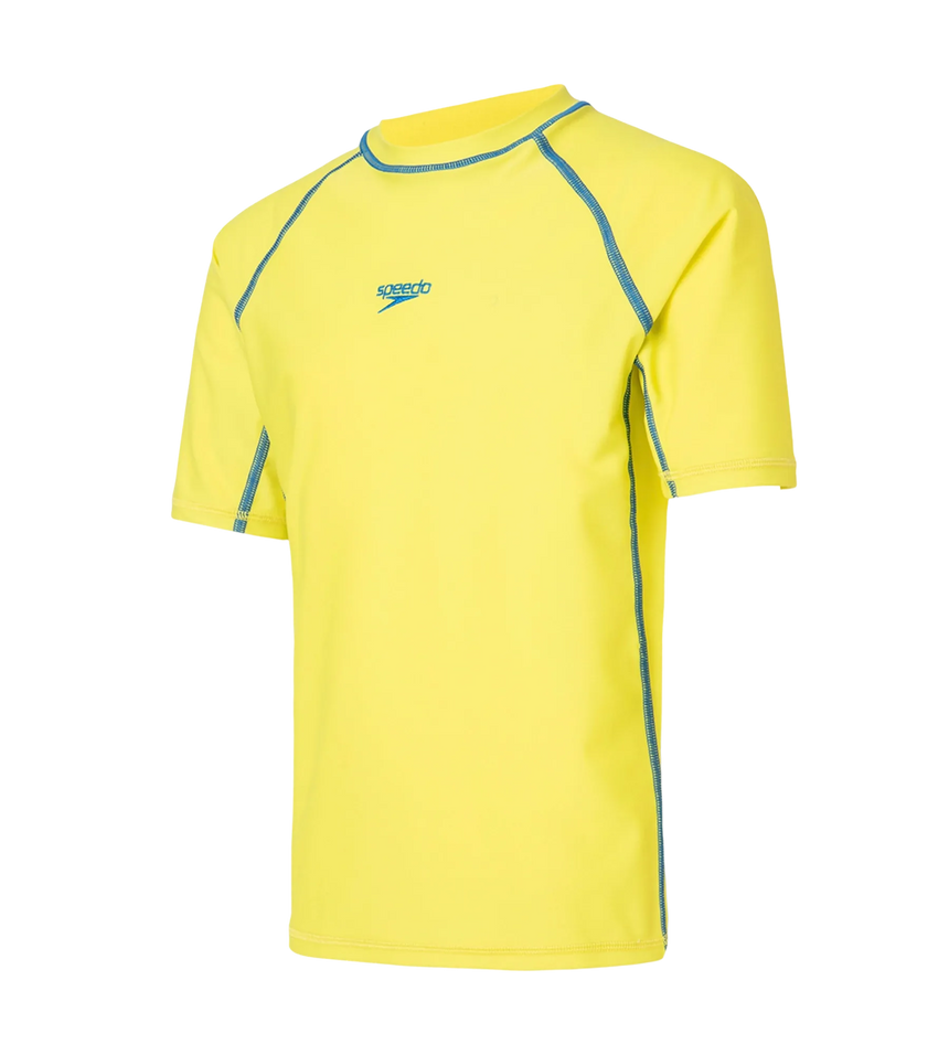 Boy's Enduraflex Short Sleeve Suntop - Lemon Drizzle & Turkish Sea