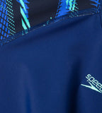 Boy's Endurance10 Hyperboom Print Short Sleeve Suntop - Harmony, True Navy & Cobalt